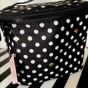 Kate Spade NY Insulated Lunch Tote Polka Dots NWT